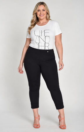 Robell 7/8ths Trousers | Black