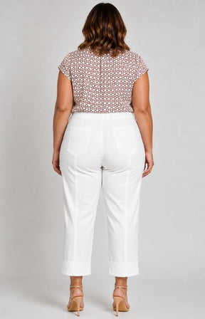 Robell 7/8ths Trousers | Cream 