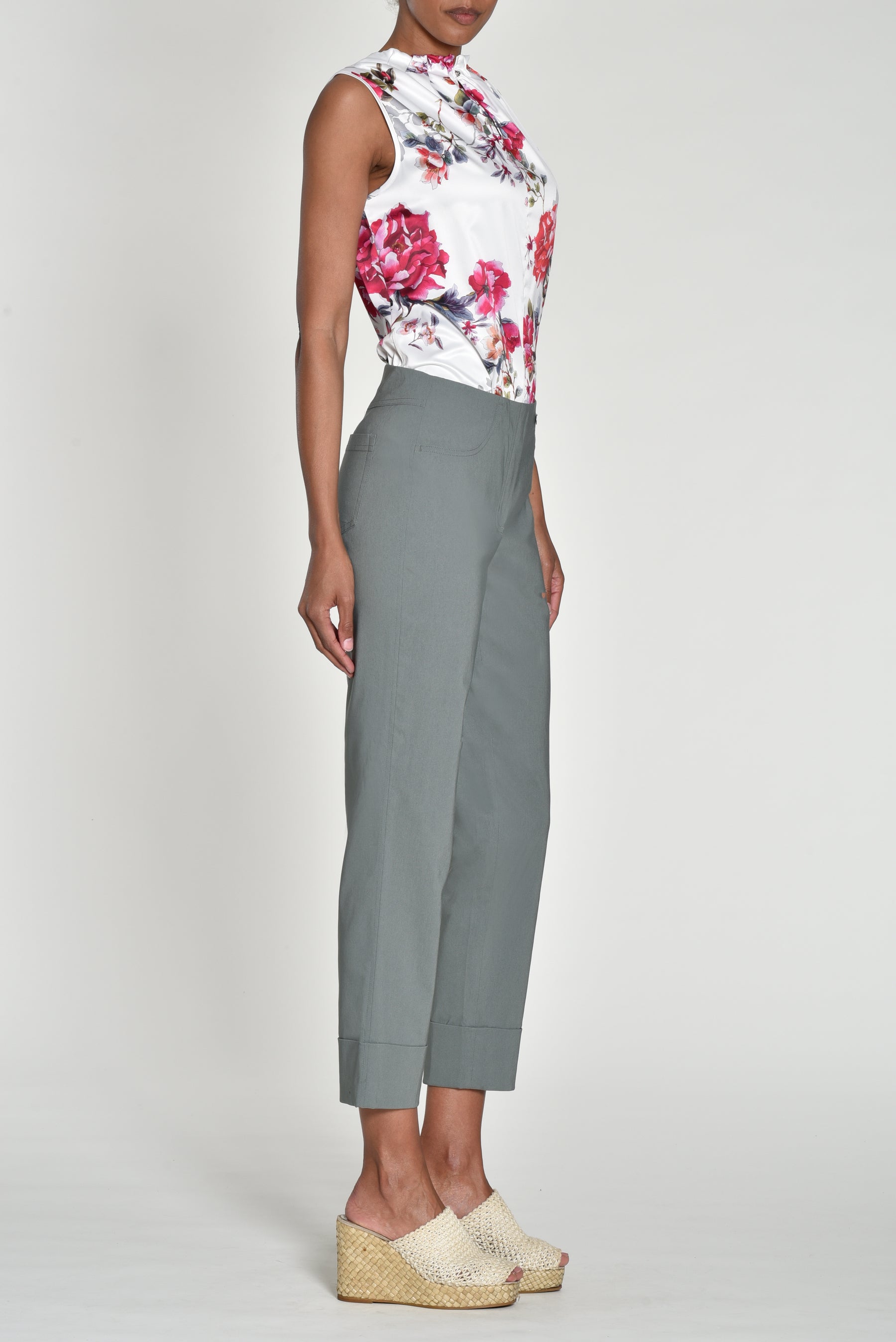 Robell 7/8ths Trousers | Khaki