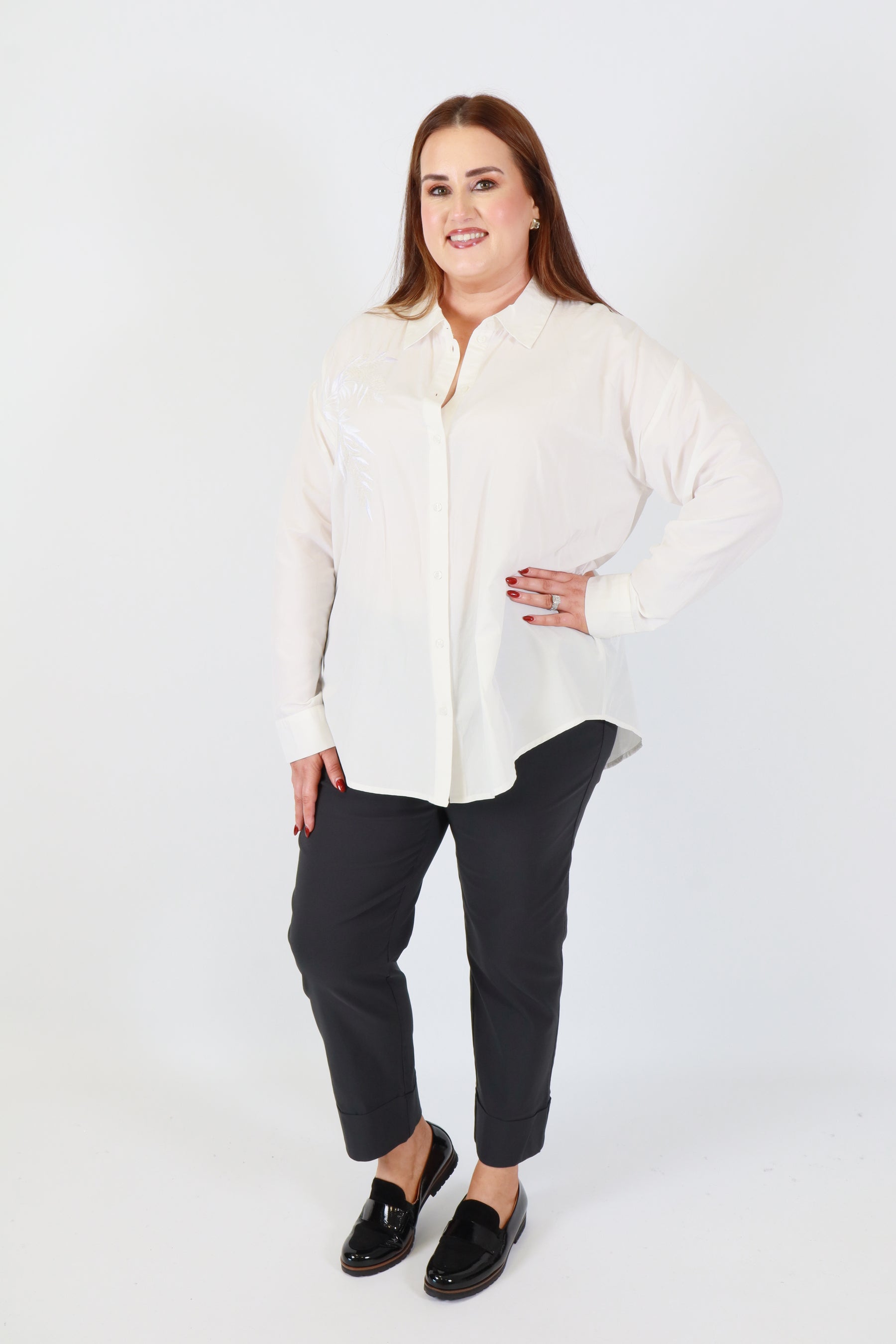 Robell 7/8ths Trousers | Navy