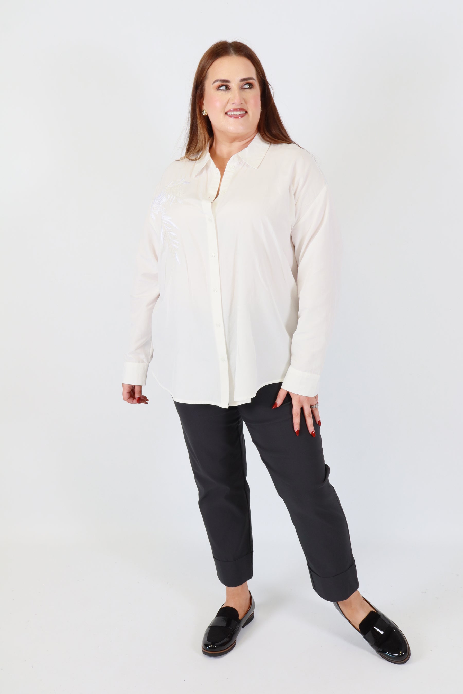 Robell 7/8ths Trousers | Navy