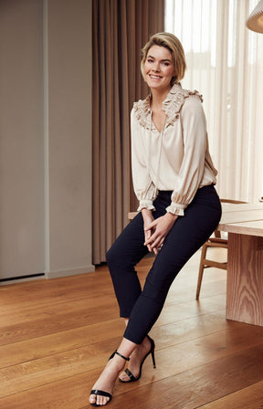 Robell 7/8ths Trousers | Navy