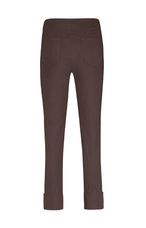 Robell 7/8ths Trousers in Chocolate