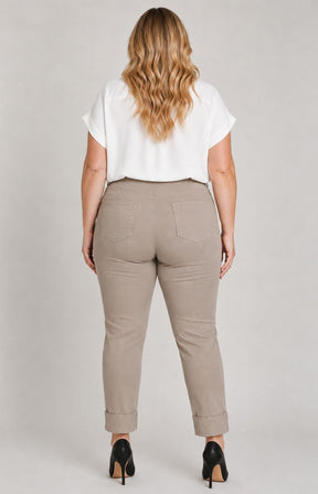 Robell 7/8ths Trousers in Taupe 