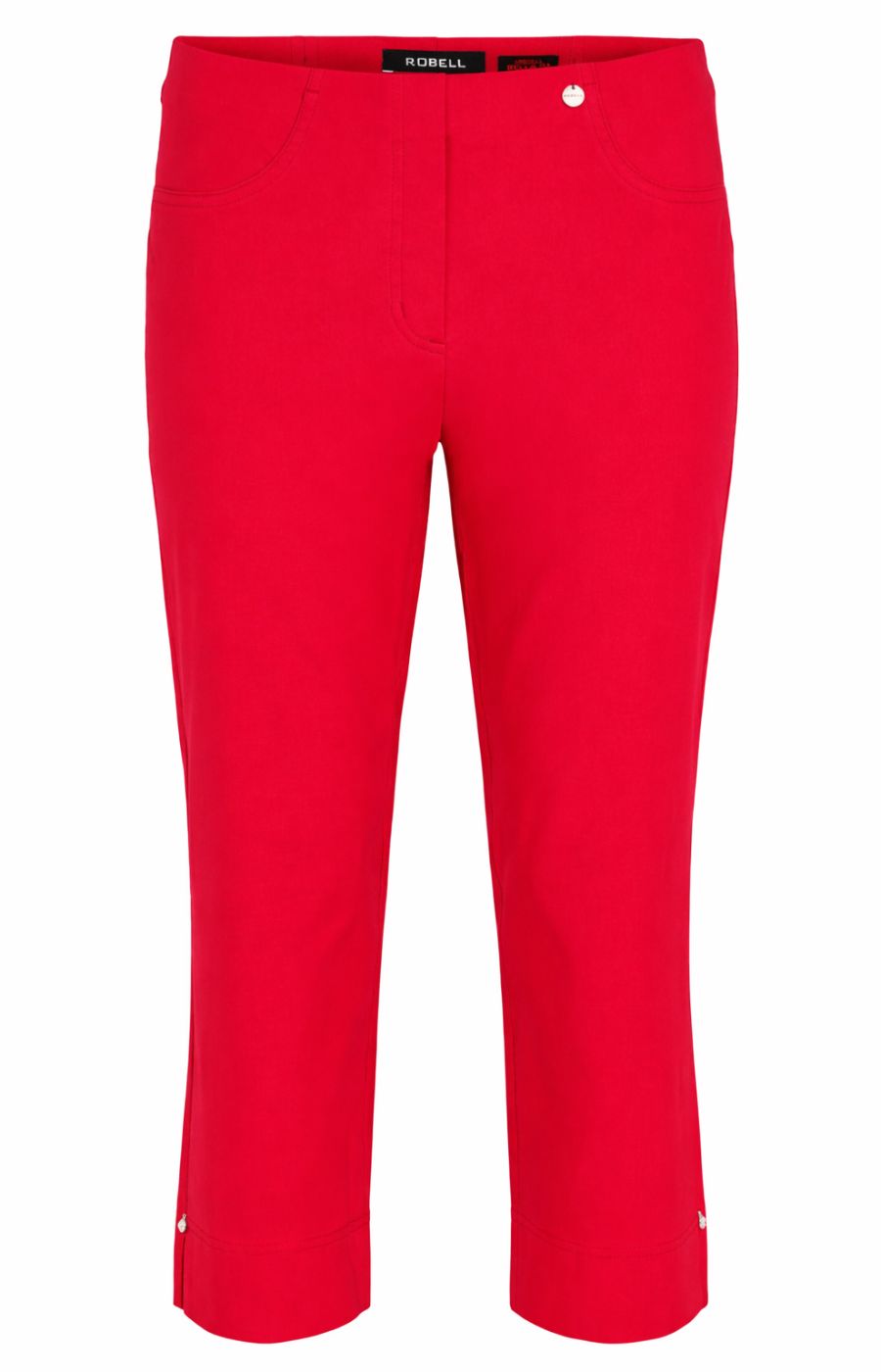 Robell Bella 07 Cropped Trousers in Red, Cropped length trouser in a red shade

