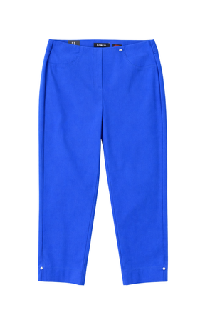Blue trousers on a white background