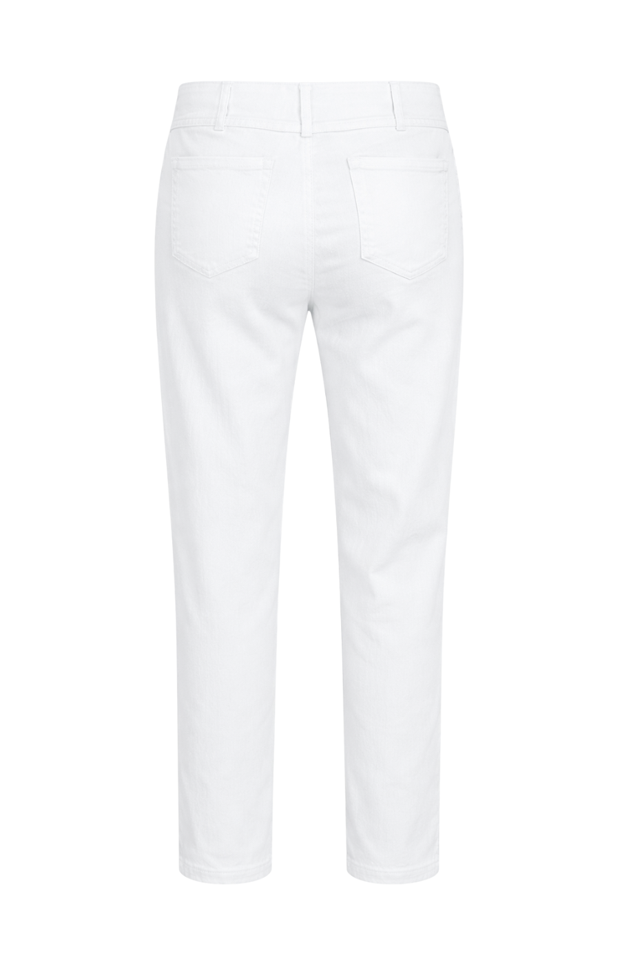 White jeans on a white background