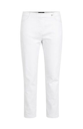 White jeans on a white background