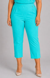 Robell Crop Trousers | Aqua 