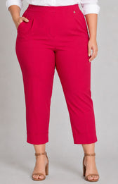 Robell Crop Trousers | Hot Pink 