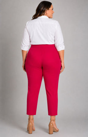 Robell Crop Trousers | Hot Pink 