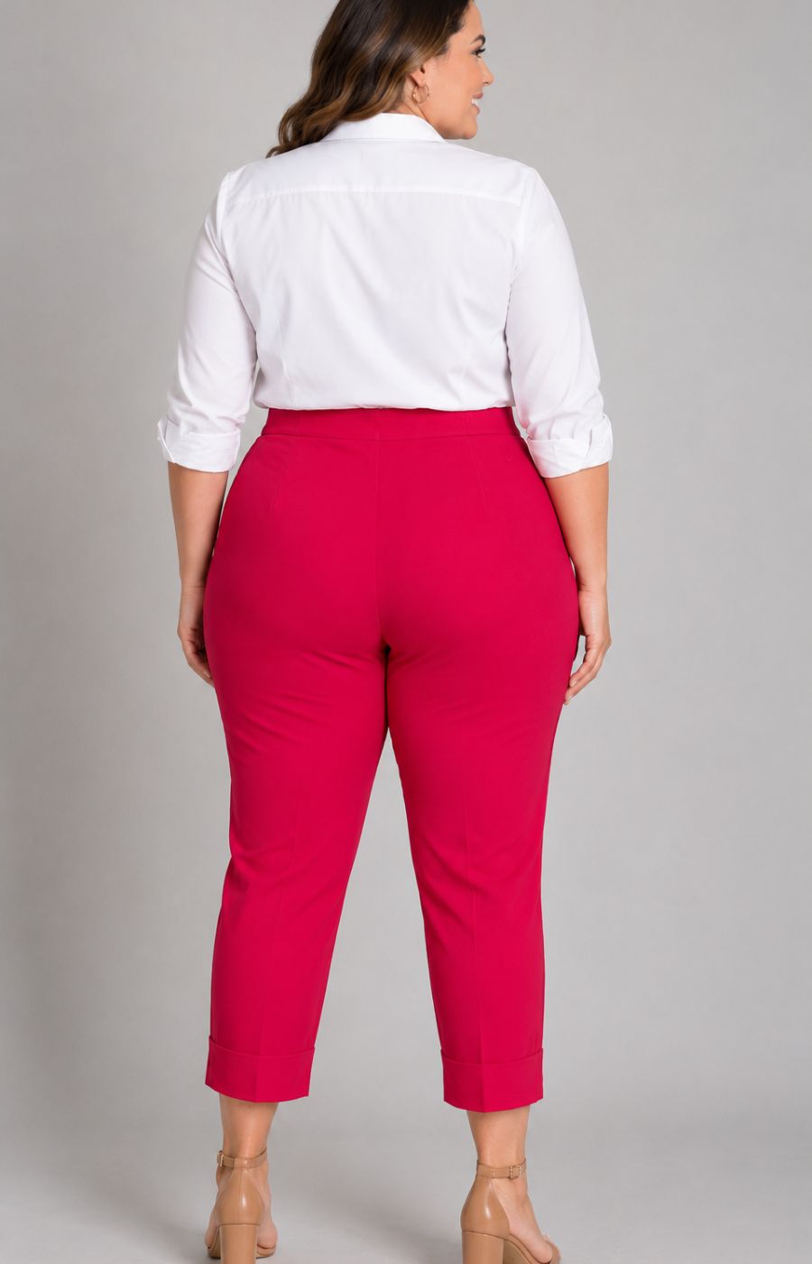Robell Crop Trousers | Hot Pink 
