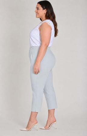 Robell Crop Trousers | Light Grey 