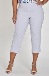 Robell Crop Trousers | Stone Grey