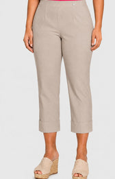 Robell Crop Trousers | Taupe