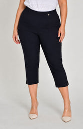 Robell Crop Trousers in Black 