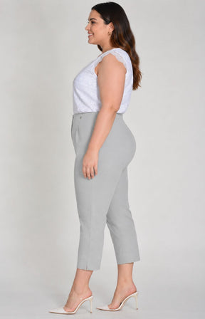 Robell Crop Trousers in Light Grey  