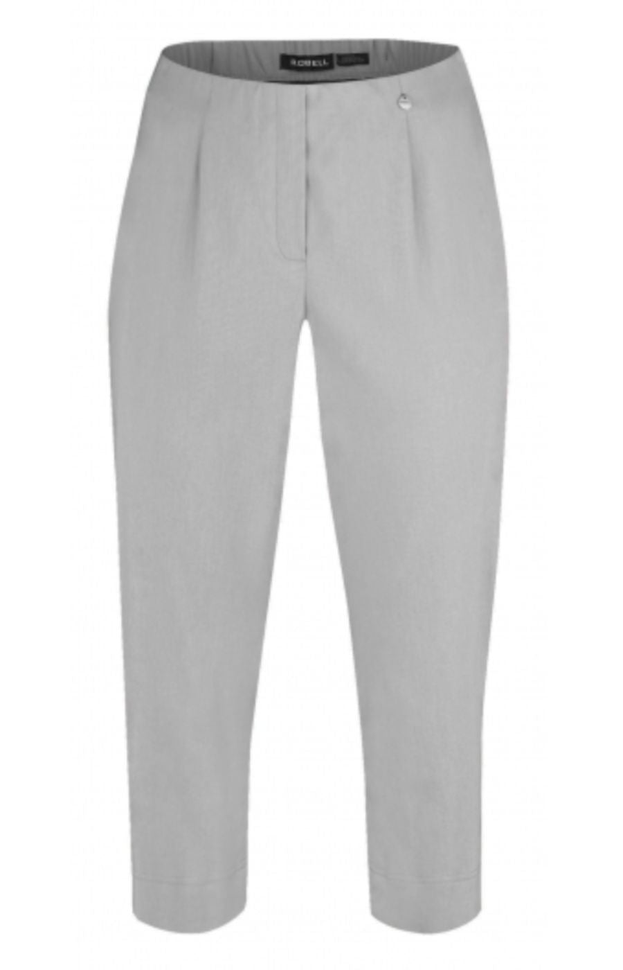 Robell Crop Trousers in Light Grey  