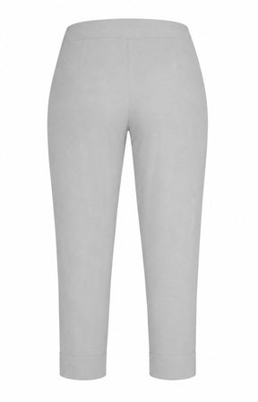 Robell Crop Trousers in Light Grey  