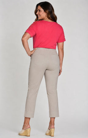 Robell Crop Trousers in Taupe 