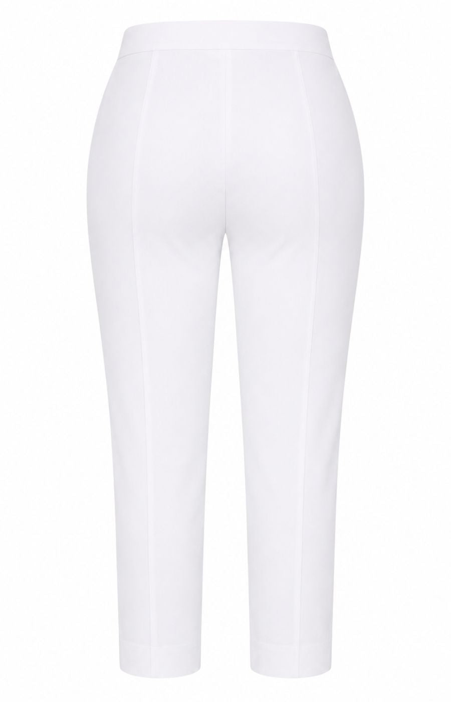 Robell Crop Trousers in White 