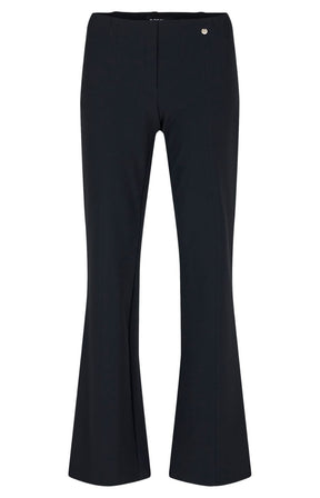 Robell Joella Flared Trousers in Black 