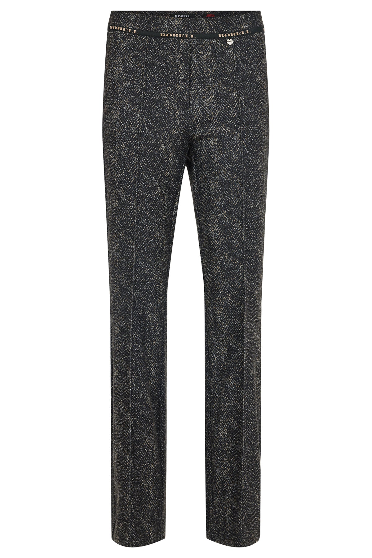 Robell Joella Trousers in Black Print