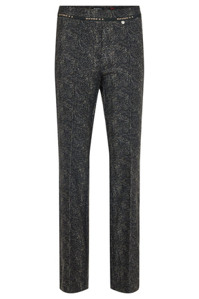 Robell Joella Trousers in Black Print