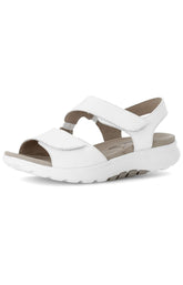 Rolling Soft White Trekking Sandal by Gabor 