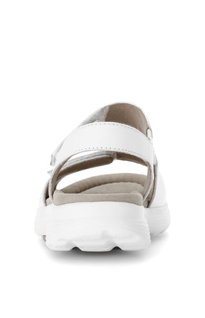 Rolling Soft White Trekking Sandal by Gabor 