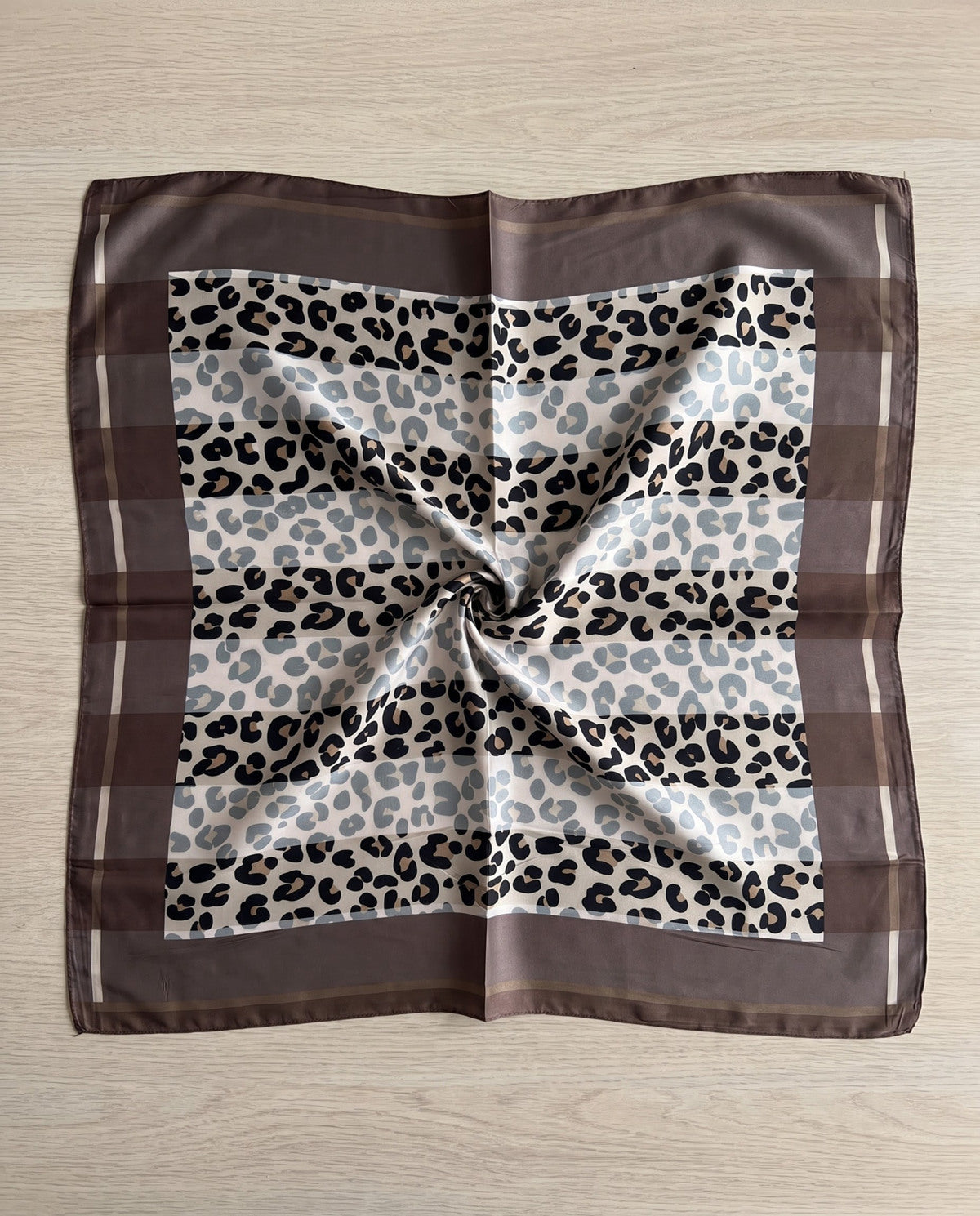 Roxie Silk Scarf in Tan 
