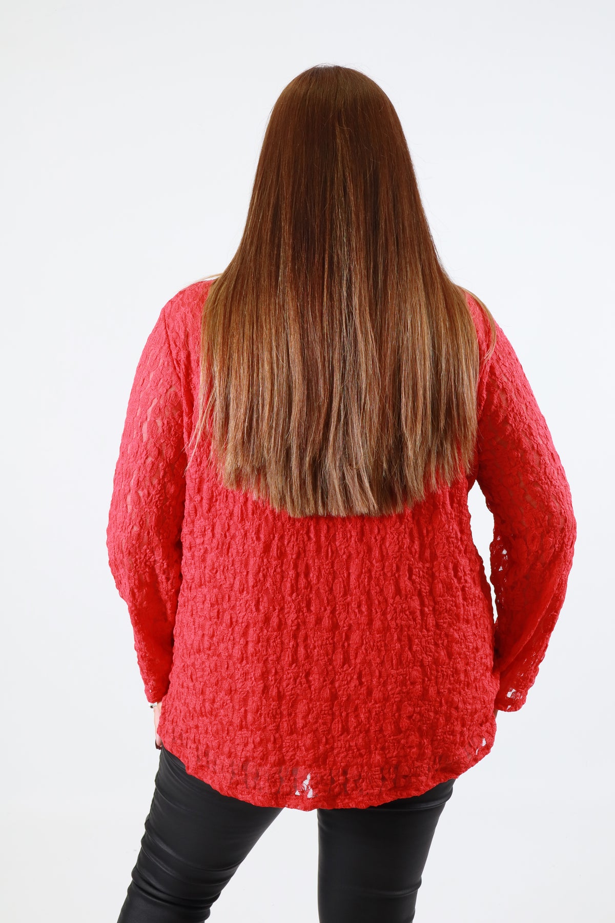 Roxy Lace Top in Red