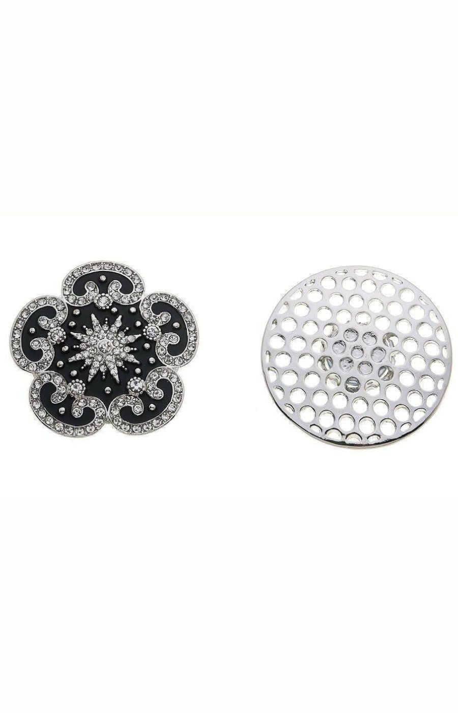 Ruth Magnetic Brooch in Black