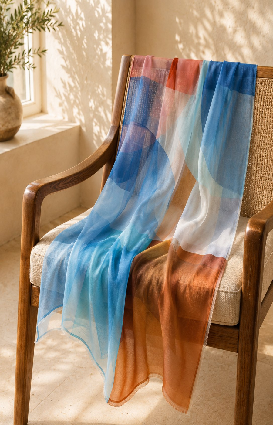 Sadie Scarf in Blue 