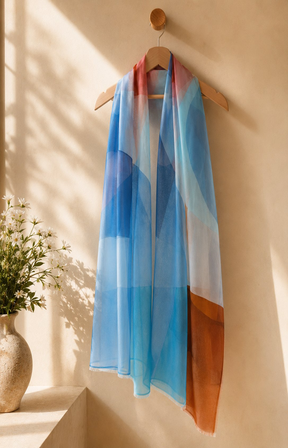 Sadie Scarf in Blue 