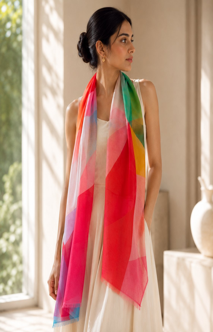 Sadie Scarf in Orange 