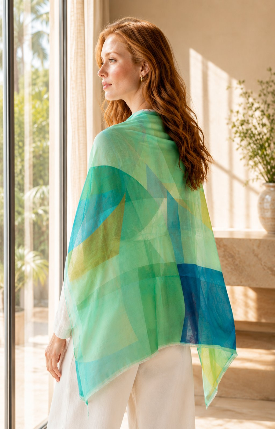 Sadie Scarf in Turquoise 