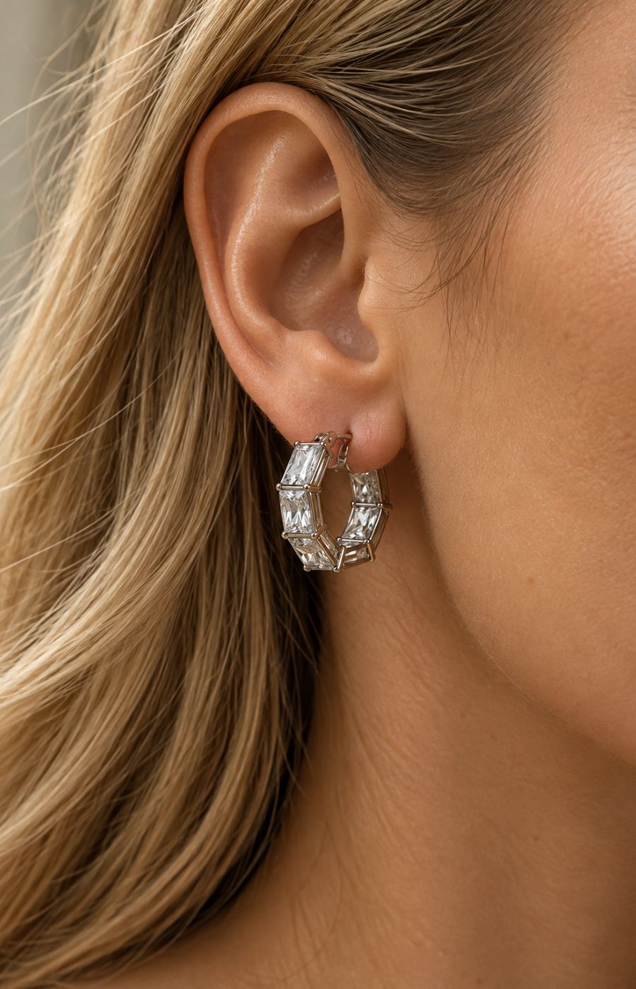 Sara Earrings in Silver 