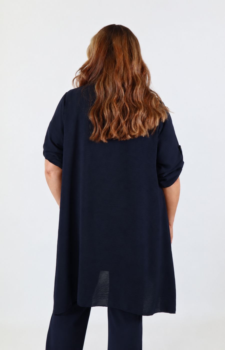 Sarah Longline Cardigan in Navy 