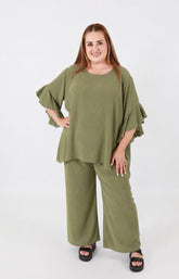 Sasha Co-ord in Khaki 