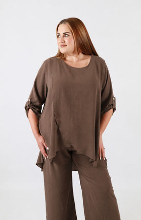 Shania Co-ord in Brown 