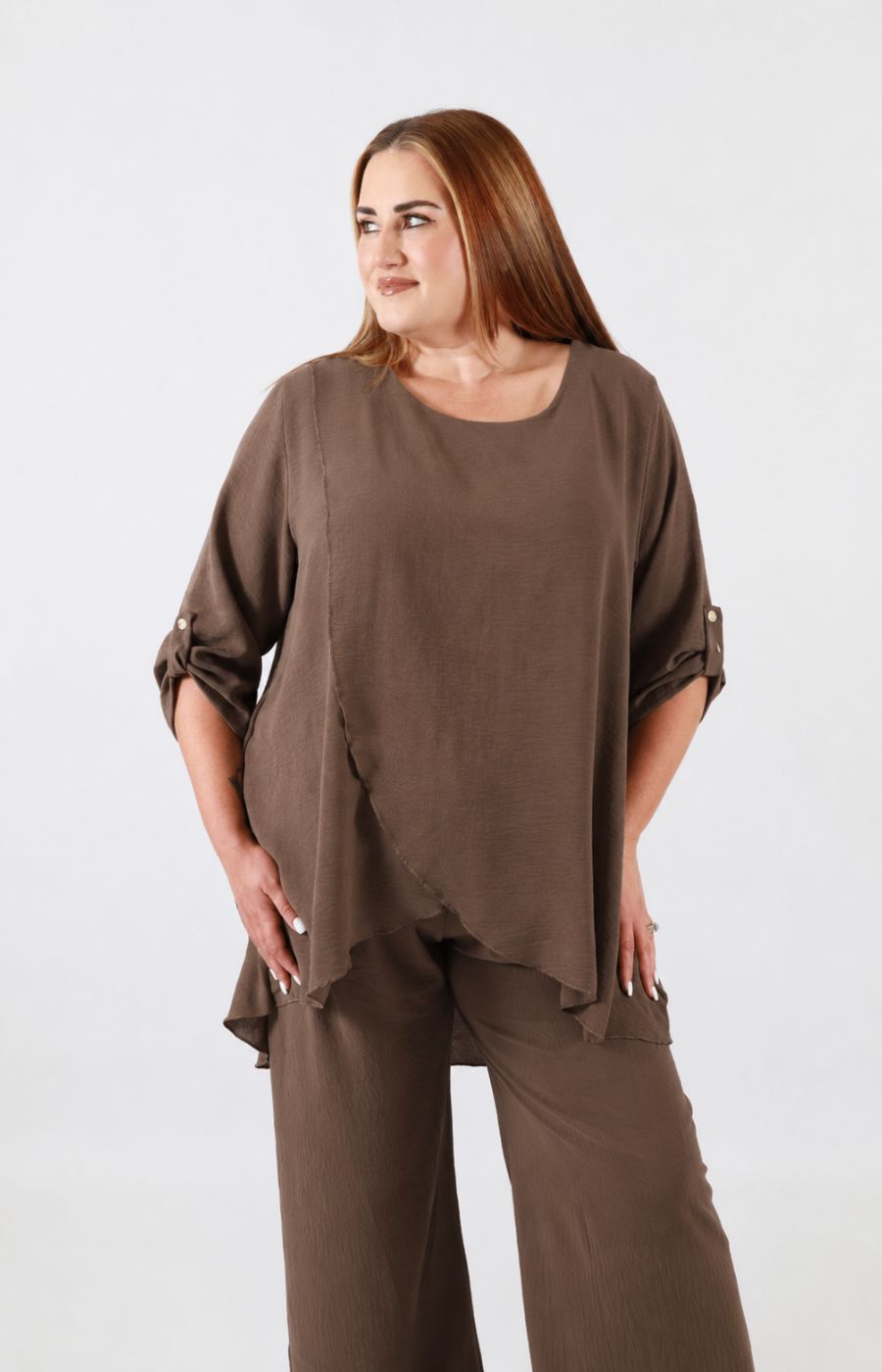 Shania Co-ord in Brown 