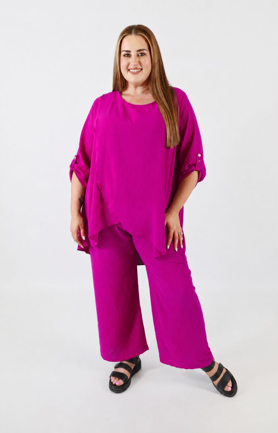 Shania Co-ord in Magenta 