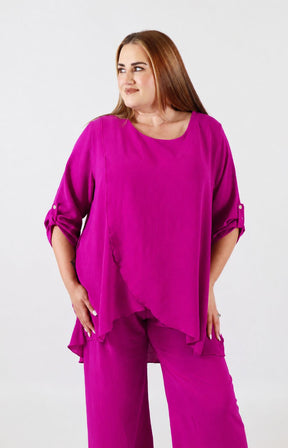 Shania Co-ord in Magenta 