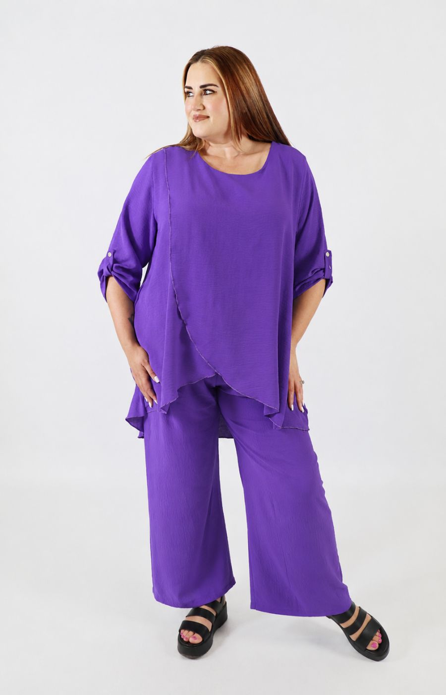 Shania Co-ord in Purple 