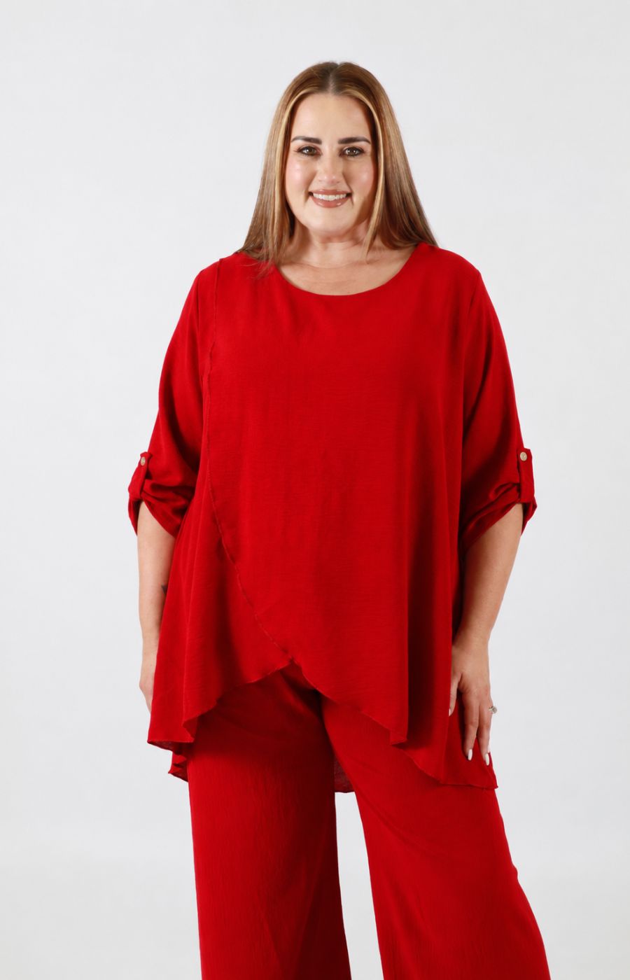 Shania Co-ord in Red 
