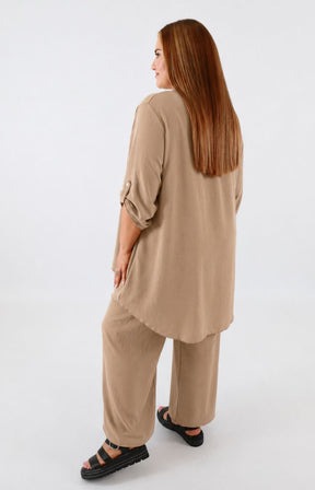 Shania Co-ord in Taupe 