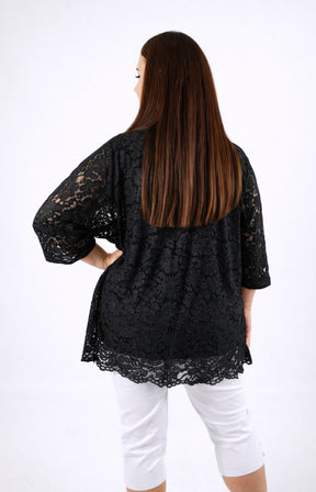 Sienna Lace Top in Black 