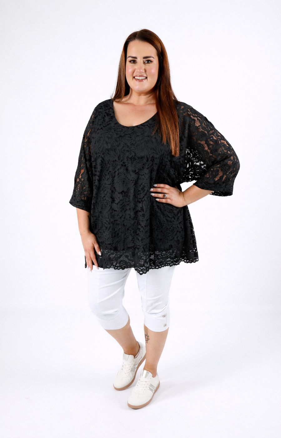 Sienna Lace Top in Black 