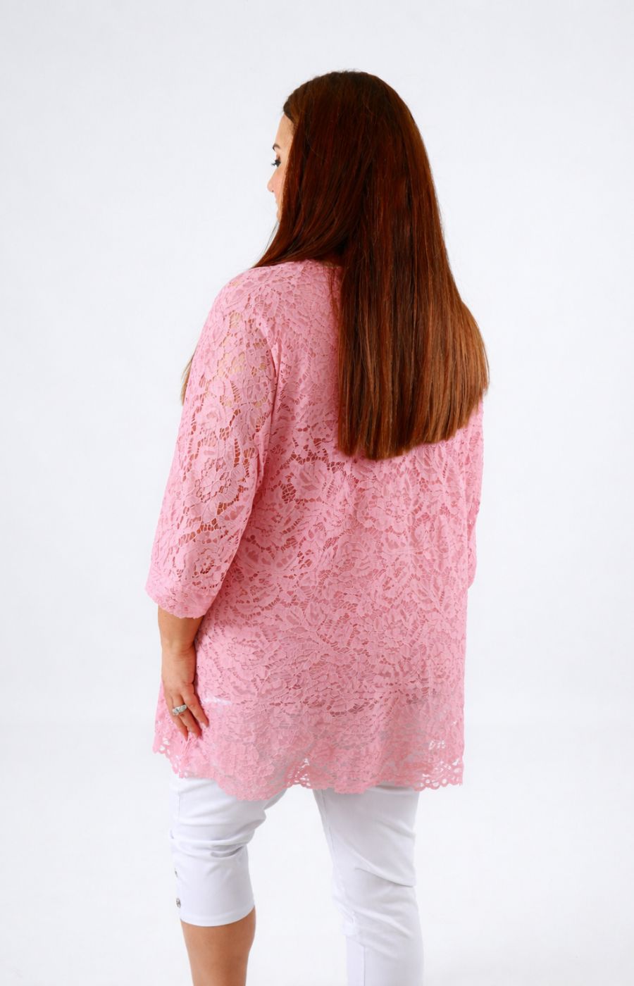 Sienna Lace Top in Pink 